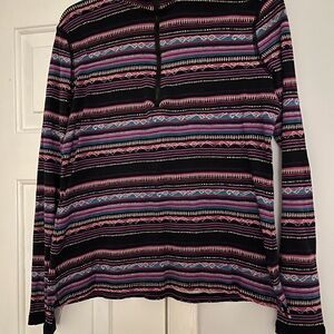 Chaps Sport pink and Black Long Sleeve Top